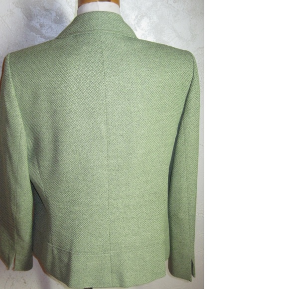 Le Suit Green Textured Blazer Size 14 - Picture 3 of 6